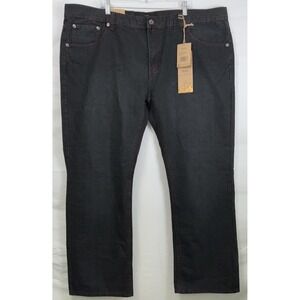 NWT Men's Big & Tall Rizo Black Wash Red Stitch Denim Jeans Size 48" X 32"